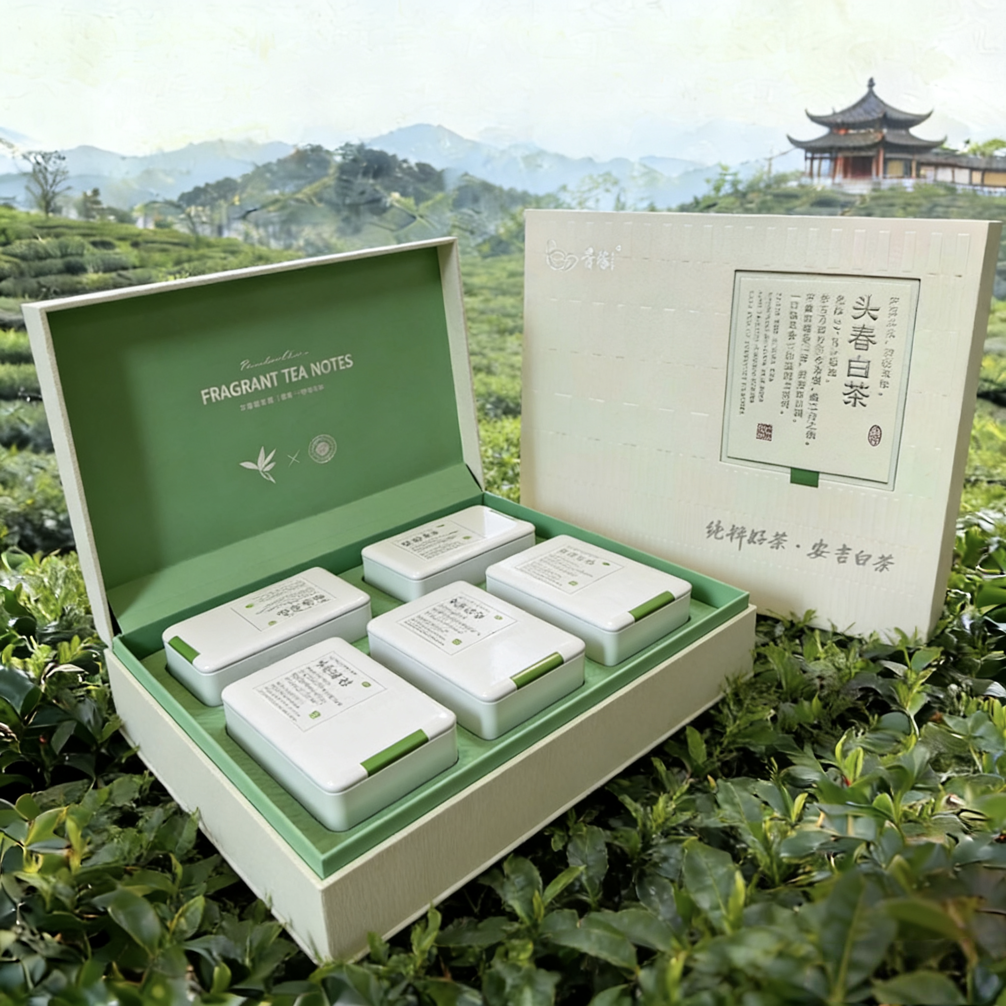 （胥）安吉白茶明前二号茶礼盒